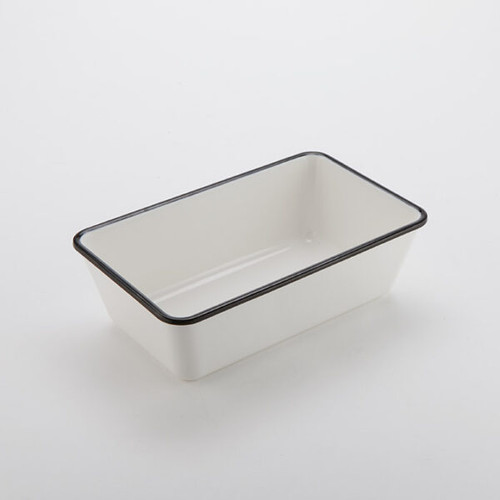 American Metalcraft MRCW10 64 Oz. Plastic White Rectangular Endurance Serving Bowl