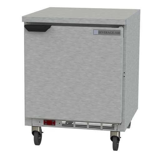 Beverage Air WTR27AHC-FLT 27"W One-Section One Door Worktop Refrigerator