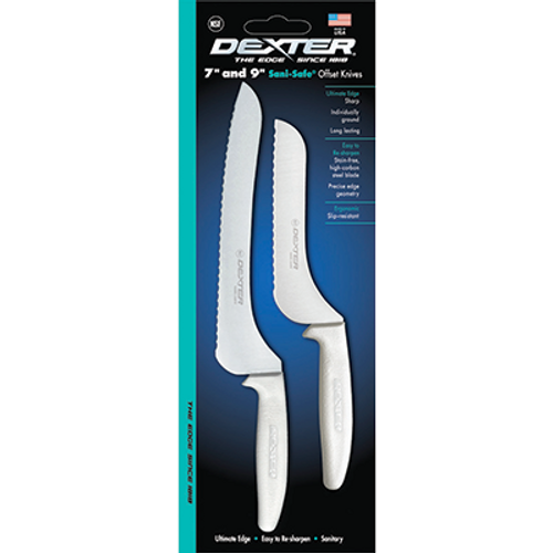 Dexter S163-7SC/9SC 2 Piece Sani-Safe Bread Knife Set