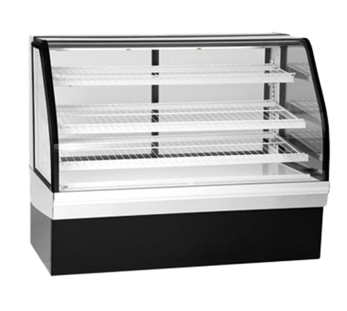 Federal Industries ECGR77 77.13" W Curved Glass Elements Refrigerated Bakery Case