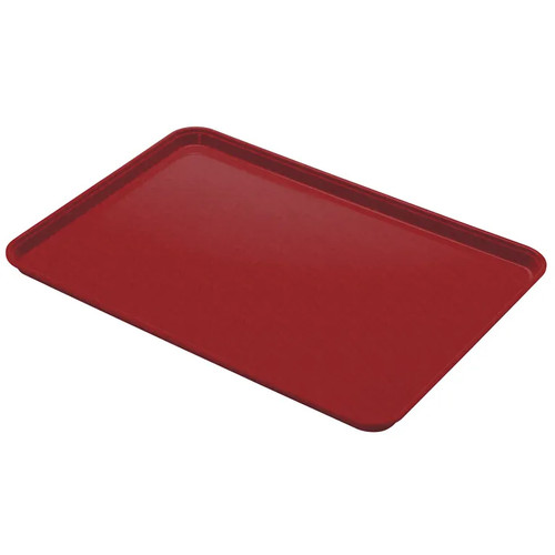Cambro 1826CL675 17.88" Red Rectangle Camlite Tray - 12/Case