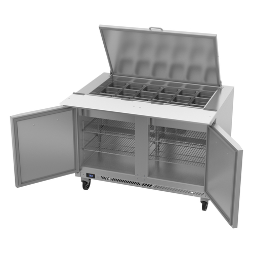 Victory VSP48HC-18B UltraSpec Series Big Top Sandwich Prep Table Two-Section 48"