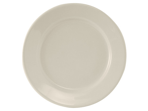 Tuxton TRE-051 11-1/8" Ceramic American White/Eggshell Round Plate (1 Dozen)