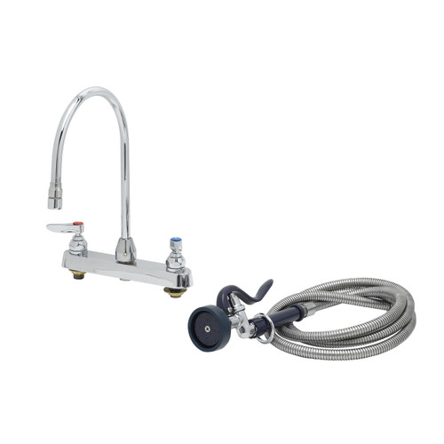 T&S Brass B-1172-96-135X Faucet Workboard 8"