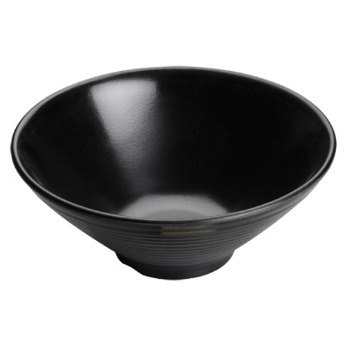 Winco WDM014-303 8" 1 qt Plastic Black Round Bowl (24 Each Per Case)