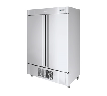 Infrico USA IRR-AN49 54.5" W Two-Section Solid Door Reach-In Refrigerator
