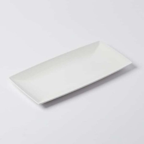 American Metalcraft TMW16 Melamine White Rectangular Endurance Serving Tray