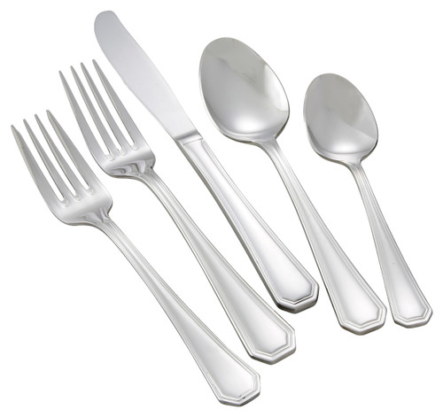 Winco 0035-03 7-3/8" 18/8 Stainless Steel Dinner Spoon (Contains 1 Dozen)