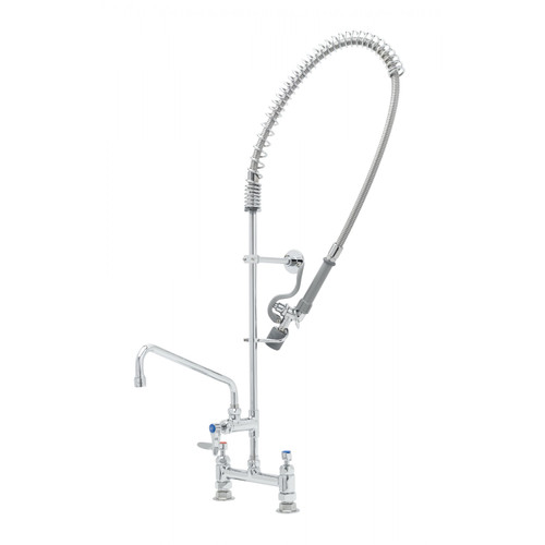 T&S Brass B-0123-12-Cr-Bc Pre-Rinse Unit With Ceramas Wall Bracket 12"