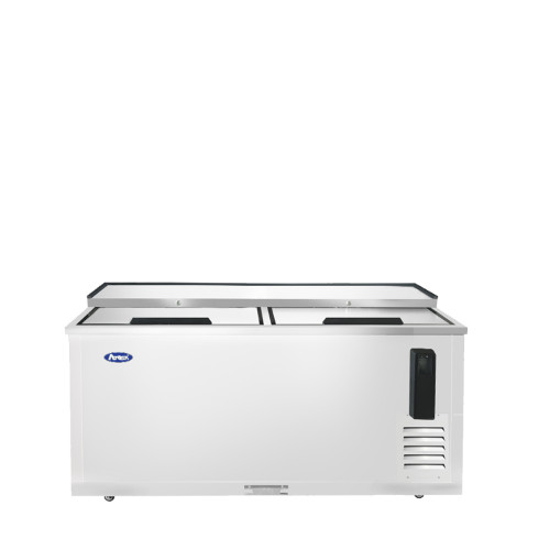 Atosa MBC65GR 64.7" W Stainless Steel 2 Locking Sliding Lids Bottle Cooler - 115 Volts