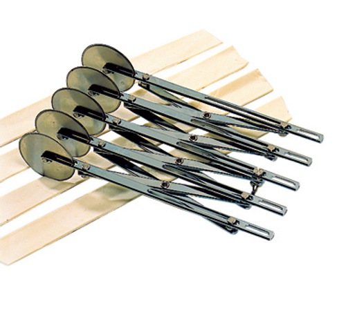 Matfer Bourgeat 141010 Dough Cutter 5 Wheels & 4 Strips 2-1/4" Wheel Dia. Plain Stainless Steel