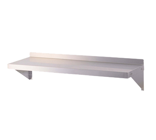 Turbo Air Tsws-1260 Shelf Wall-Mounted 60"W 2"H Rear Up-Turn 18/304 Stainless Steel
