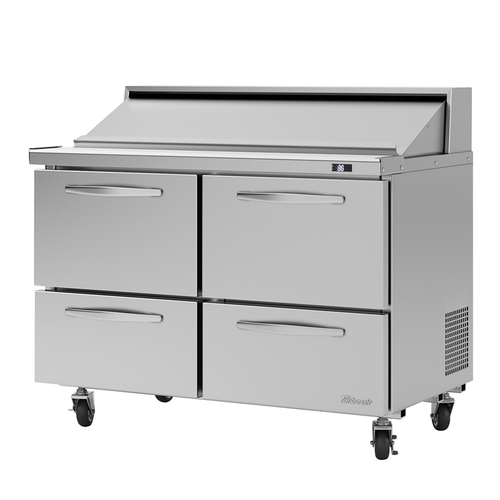 Turbo Air PST-48-D4-N 48.25" W Two-Section Four Drawer PRO Series Sandwich/Salad Unit