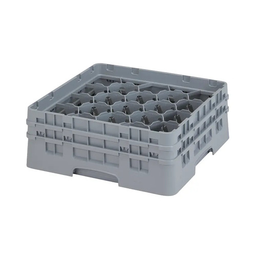 Cambro 20S434151 Camrack Glass Rack With (2) Soft Gray Extenders