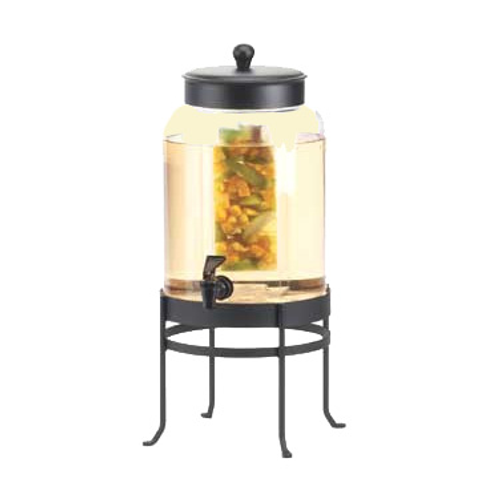 Cal-Mil 1580-2INF-13 2 Gallon Black Beverage Dispenser Glass