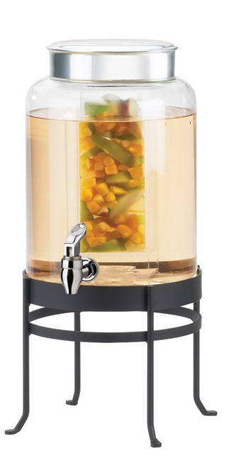 Cal-Mil 1580-2INF-13 2 Gallon Black Beverage Dispenser Glass
