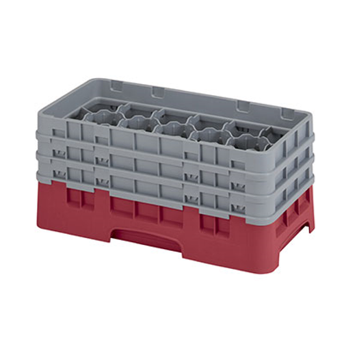 Cambro 17HS638416 Camrack Glass Rack With (3) Soft Gray Extenders