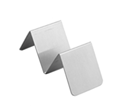 American Metalcraft HTSH1 5" L x 2" W x 2" H Stainless Steel Taco Holder