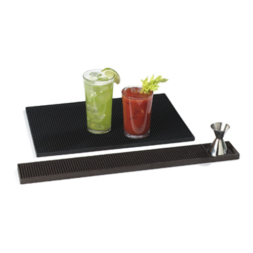 Carlisle 1060103 18" W x 12" D x 0.44" H Plastic Black Service Mat