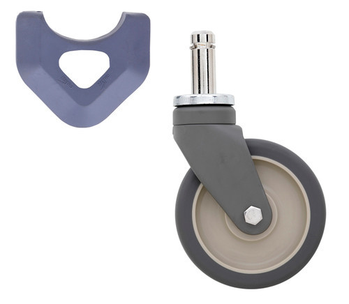 Metro 5PCX Polymer Stem Caster Swivel 5" Dia. 1-1/4"W Face 300 Lbs. Capacity