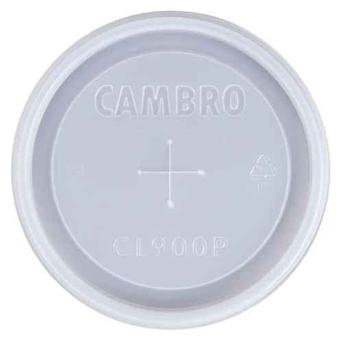 Cambro CL900P190 Translucent Disposable CamLid (1000 Per Case)