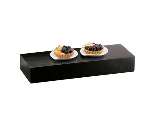 Cal-Mil 166-3-96 20"W x 7"D x 3"H Rectangle Bamboo Midnight Bamboo Display Tray/Riser