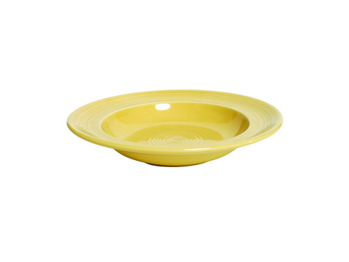 Tuxton CSD-090 9" 12 Oz. Ceramic Saffron Round Soup Bowl (2 Dozen Per Case)