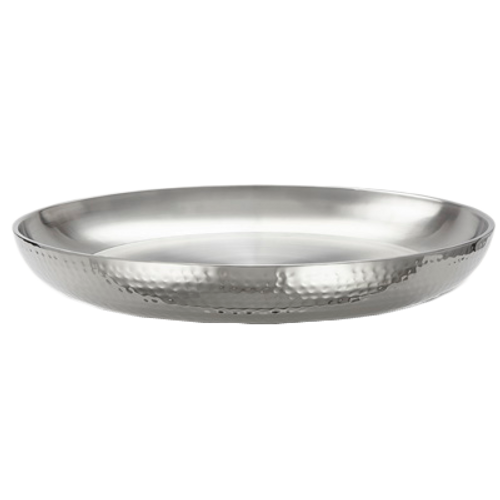 American Metalcraft DWHSEA18 17.5" 169 Oz. Stainless Steel Round Seafood Tray