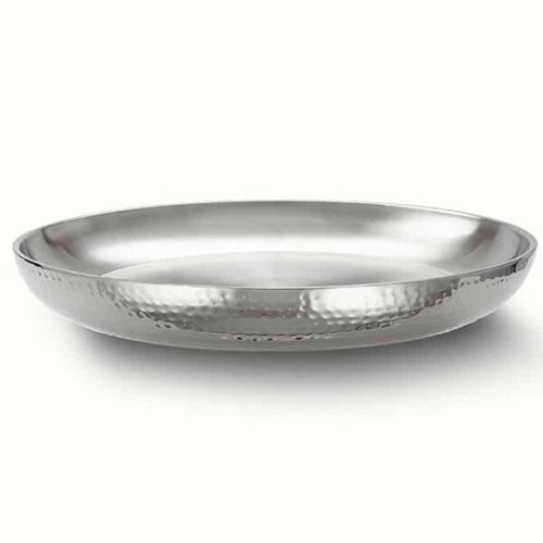 American Metalcraft DWHSEA18 17.5" 169 Oz. Stainless Steel Round Seafood Tray