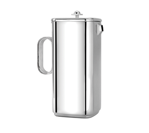 Eastern Tabletop 7240B 64 Oz Brushed Finish Stainless Steel Java Square Collection Coffee/Tea Pot