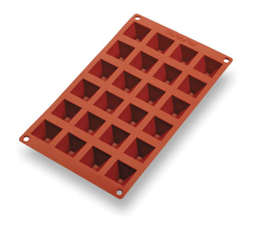 Matfer Bourgeat 257920 Gastroflex Mini Pyramid Mold Food Grade Silicone