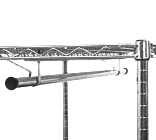 MeTro AT7224NC Super Erecta Garment Hanger 72"L Chrome Plated Finish