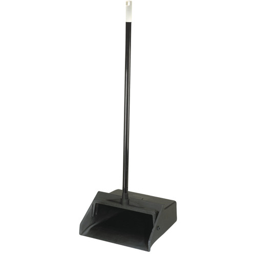 Carlisle 36141003-1 Flo-Pac Duo-Pan Lobby Dust Pan 12" Wide Plastic Black