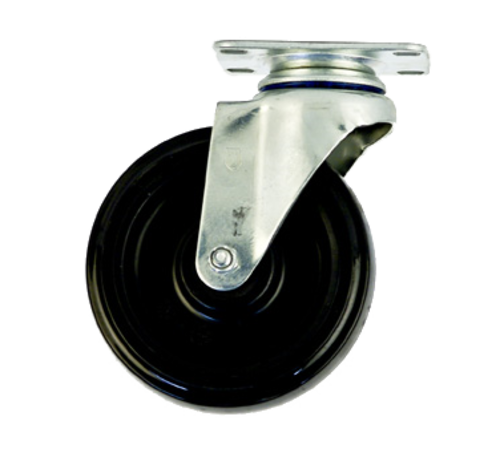 New Age C453 5" Dia Polyurethane Wheel Tread Swivel Plate Caster - 225 Lbs.