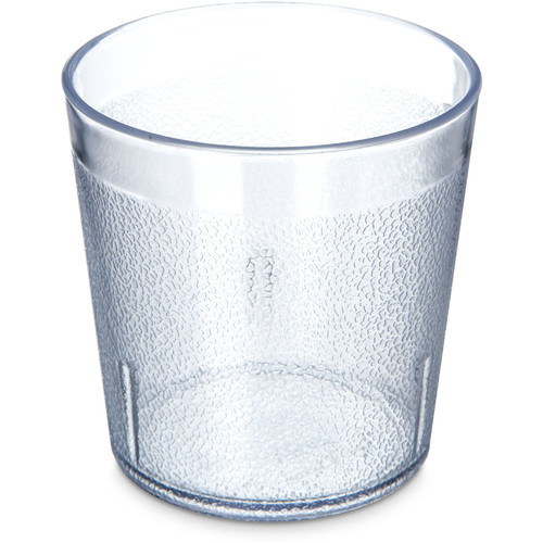 Dinex DX552907 9 Oz. Clear SAN Plastic Textured Exterior Tumbler (72 Per Case)