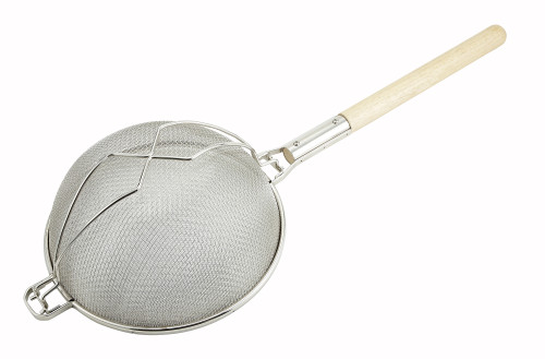 Winco MST-12D 12" Nickel Plated Strainer