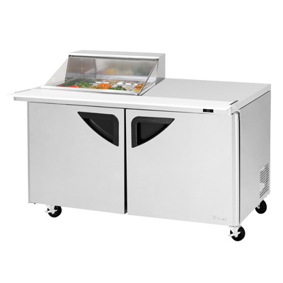 Turbo Air TST-60SD-12M-N-CL 60.38" W Two-Section Two Door Super Deluxe Sandwich/Salad Mega Top Unit