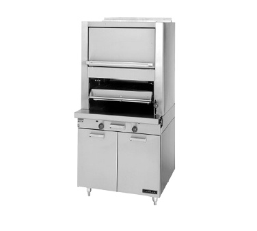 Garland M60XR Gas Master Series Broiler with Upper Finishing Oven - 120,000 BTU
