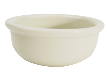 CAC China REC-42 4" Dia. American White Ceramic Round REC Nappie Bowl (4 Dozen Per Case)
