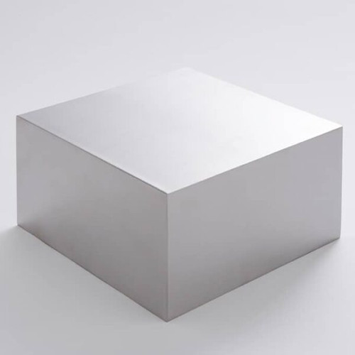 American Metalcraft SSR4 8" Square x 4" H Square Stainless Steel Riser