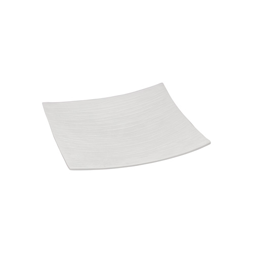 Bon Chef 80121PWHT Ceramic Pearl White Square Platter