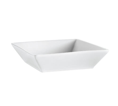 CAC China KSE-B6 15 Oz. Super White Porcelain KingSquare Bowl (2 Dozen Per Case)