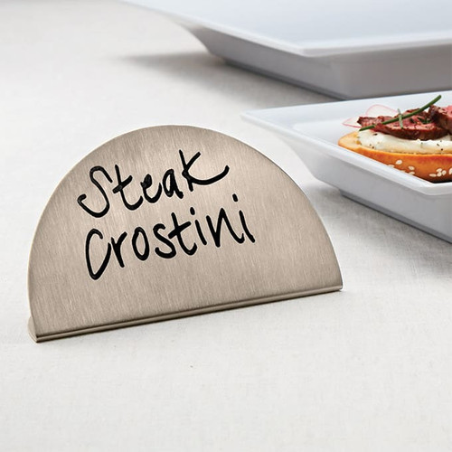 American Metalcraft SMS1 5" Stainless Steel Menu Card Sign