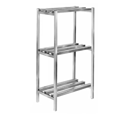 Channel DR2036-3 Lifetime Tough Dunnage Shelving Unit 36"W 2500 Lbs. Capacity Welded Aluminum Construction