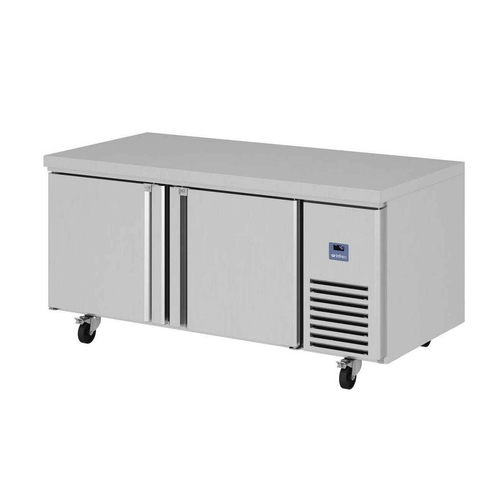 Infrico USA IUC-MR67BT 67.38"W Two Door Stainless Steel Worktop Freezer