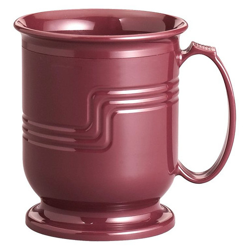 Cambro MDSM8487 8 Oz. Cranberry Polypropylene Red The Shoreline Collection Mug