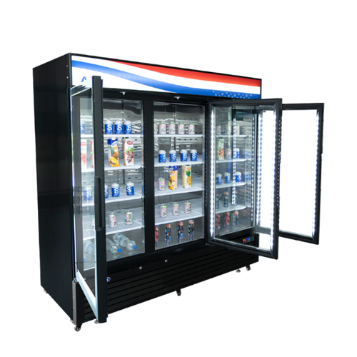 Atosa MCF8724GR 69.5 Cu. Ft. Hinged Door Refrigeration Merchandiser - 115 Volts