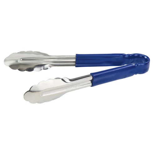 Winco UT-9HP-B 9" Stainless Steel Utility Tongs