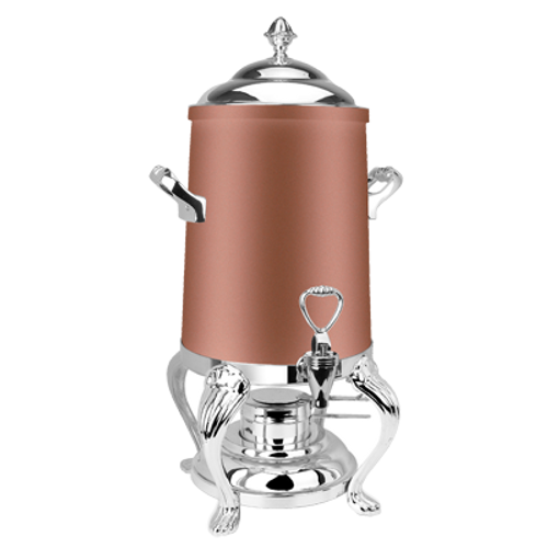 Eastern Tabletop 3203QACP 3 Gal Copper Finish Stainless Steel Queen-Anne Coffee Urn
