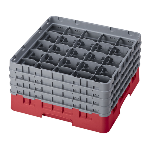 Cambro 25S800163 Camrack Glass Rack With (4) Soft Gray Extenders - 2 Cases